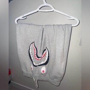 Grey Bape Shark Sweatpants